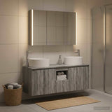 Bathroom Cabinet Set 4 pcs Grey Sonoma Engineered Wood 3406588