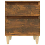 Bedside Cabinets 2 pcs Smoked Oak 40x35x50 cm 821837