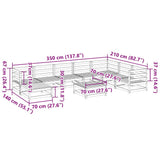 9 Piece Garden Sofa Set Solid Wood Pine 3299581