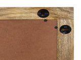 Bathroom Mirror 50x70x2.5 cm Solid Wood Mango and Glass 356922