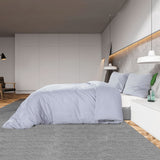 Duvet Cover Set Grey 260x220 cm Cotton 136109