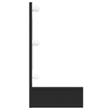 Mirror Cabinet with LED Black 90x31.5x62 cm 833488