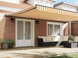 Awning Frame Yellow and White 500 x 300 cm 3331209