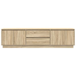 TV Cabinet with LED Lights Sonoma Oak 193.5x41x50 cm 3328437