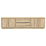TV Cabinet with LED Lights Sonoma Oak 193.5x41x50 cm 3328437