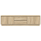 TV Cabinet with LED Lights Sonoma Oak 193.5x41x50 cm 3328437