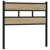 Replace Headboard Sonoma Oak 107 cm Iron and Engineered Wood 4017132