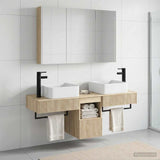 Bathroom Cabinet Set 4 pcs Sonoma Oak Engineered Wood 3406305