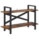 Bookshelf Smoked Oak 100 x 33.5 x 64 cm Engineered Wood 883954
