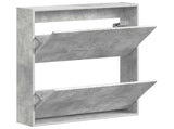 Wall-Mounted Shoe Cabinet ARNHEM 71 x 17 x 86 cm Concrete Grey 896638
