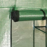 Greenhouse Green PE mesh fabric, powder-coated steel 227x223 cm 48166
