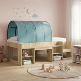 Bed Tunnel 2 pcs Light Blue 211 x 67.5 x 2 cm Polyester 893709