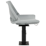 Boat Seats 2 pcs with Pedestal Height Adjustable 360&deg Rotatable 3294950