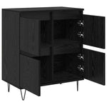 Sideboards 3 pcs Black oak 180 x 35 x 70 cm Engineered wood 3394526