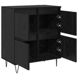 Sideboards 3 pcs Black oak 180 x 35 x 70 cm Engineered wood 3394526