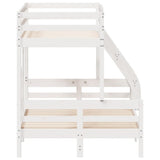 Bunk Bed without Mattress 90x200/120x200 cm White Solid Wood 3207186