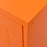 336228 TV Cabinet Orange 105x35x50 cm Steel