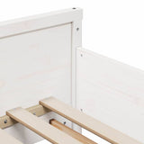 Bed Frame with Headboard White 80 x 200 cm Engineered Wood 877204