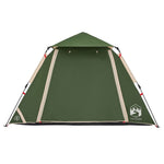 ZNTS Camping Tent Dome 4-Person Green Quick Release 4004143