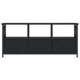 TV Cabinet Black 102x33x45 cm Engineered Wood&Iron 831788