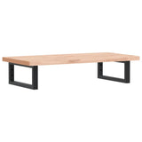 Basin Shelf Wall Mounted Steel and Solid Wood Beech 3302353