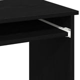 Desk with Shelves Black 84x40x78 cm Engineered Wood 860446
