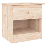 ZNTS Bedside Cabinet ALTA 41x35x41 cm Solid Wood Pine 353913