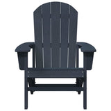 Adirondack Chair Navy Blue 82 x 74 x 92 cm HDPE 42006622