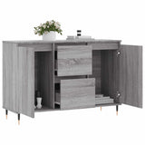 Sideboard Grey Sonoma 101.5x35x70 cm Engineered Wood 827202