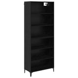 Highboard Black Oak 69.5 x 34 x 180 cm Engineered Wood 3416188