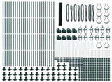 Welded Wire Fence with Concrete Base 100 x 1.5 m 3353601