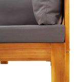 2 Piece Garden Sofa Set with Cushions Solid Wood Acacia 367632