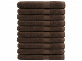 Premium Sauna Towels "SOLUND" 10 pcs Brown 80x200 cm 600 gsm 137244