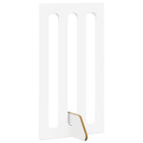Folding Pet Fence 4 pcs White 201 x 38 x 90 cm Engineered Wood 8005972