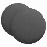Seat Cushions 2 pcs Dark Grey 80 cm Corduroy Fabric 42014261