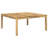 Coffee Table White 100 x 100.5 x 45 cm Solid Acacia Wood 901705
