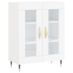 Highboard White 69.5x34x180 cm Engineered Wood 3189293