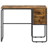 Desk with Storage Smoked Oak 100 x 50 x 75 cm 8008004