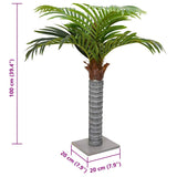 Artificial Palm Tree 6 Leaves 100 cm Green 4103575