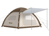 Inflatable Camping Tent with Rainfly, 3 Man Air Tent 3000mm Waterproof Blow Up Tents, Cream T3398P551665