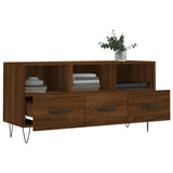 TV Cabinet Brown Oak 102x36x50 cm Engineered Wood 829035