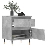 Bedside Cabinets 2 pcs Concrete Grey 40x35x50 cm Engineered Wood 830661