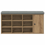 Shoe Bench Artisan Oak 102x32x50 cm Engineered Wood 857622