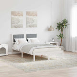 Bed Frame with Upholstered Headboard Light Grey 120 x 200 cm 878263