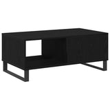 Coffee Table Black Oak 90 x 50 x 36.5 cm Engineered Wood 862963