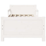 Bed Frame with Headboard White 80 x 200 cm Engineered Wood 877210