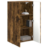 TV Wall Cabinet Smoked Oak 59.5 x 31 x 100 cm Engineered Wood 892374