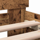 Bed Frame Old Wood 203 x 185 x 70 cm Engineered Wood 3385625