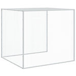 Chicken Cage with Roof Light Grey 1003x98x90 cm Galvanised Steel 3189048