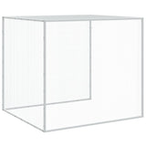 Chicken Cage with Roof Light Grey 1003x98x90 cm Galvanised Steel 3189048